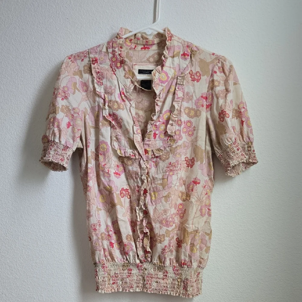 Sanctuary Pink and Cream Floral Blouse - Picture 1 of 4